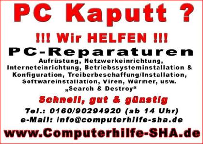 Computerhilfe-sha. de // Zusammenstellung und Instandsetzung ihres eigenen PC s