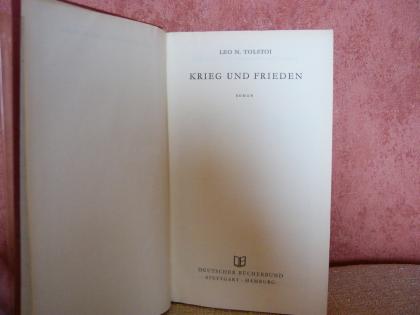 Altes Buch - Krieg und Frieden - L. N. Tolstoi - Sonderausgabe
