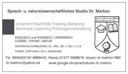 ENGLISCH und RUSSISCH Mathe 3-5 Klasse
