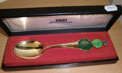 Robbe Berking Silber vergoldet Jahreslöffel von 1969 - 2022