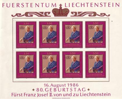 Kleinbogen 903 Fürstentum Liechtenstein postfrisch