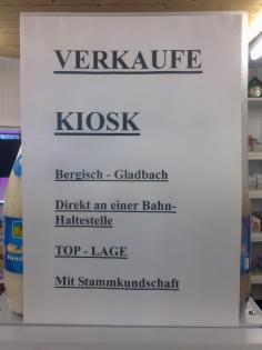 KIOSK Besteht seit 50 JAHRE Direkt an BAHNHALTESTELLE