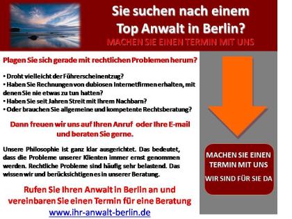 Sie suchen nach einem Top Anwalt in Berlin