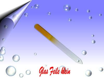 Glasnagelfeile in 5 Farben um 1 90Euro