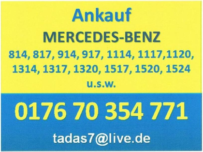 MB 814 817 914 917 1117 1120 1317 1320 1520 1524 ANKAUF