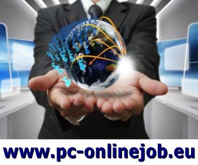 OHNE BERUFSSTRESS Moderne Heimarbeit mit einem Job am PC