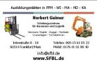 Staplerführerschein Staplerschein Gabelstapler Schein Kran Bagger Radlader Jobs